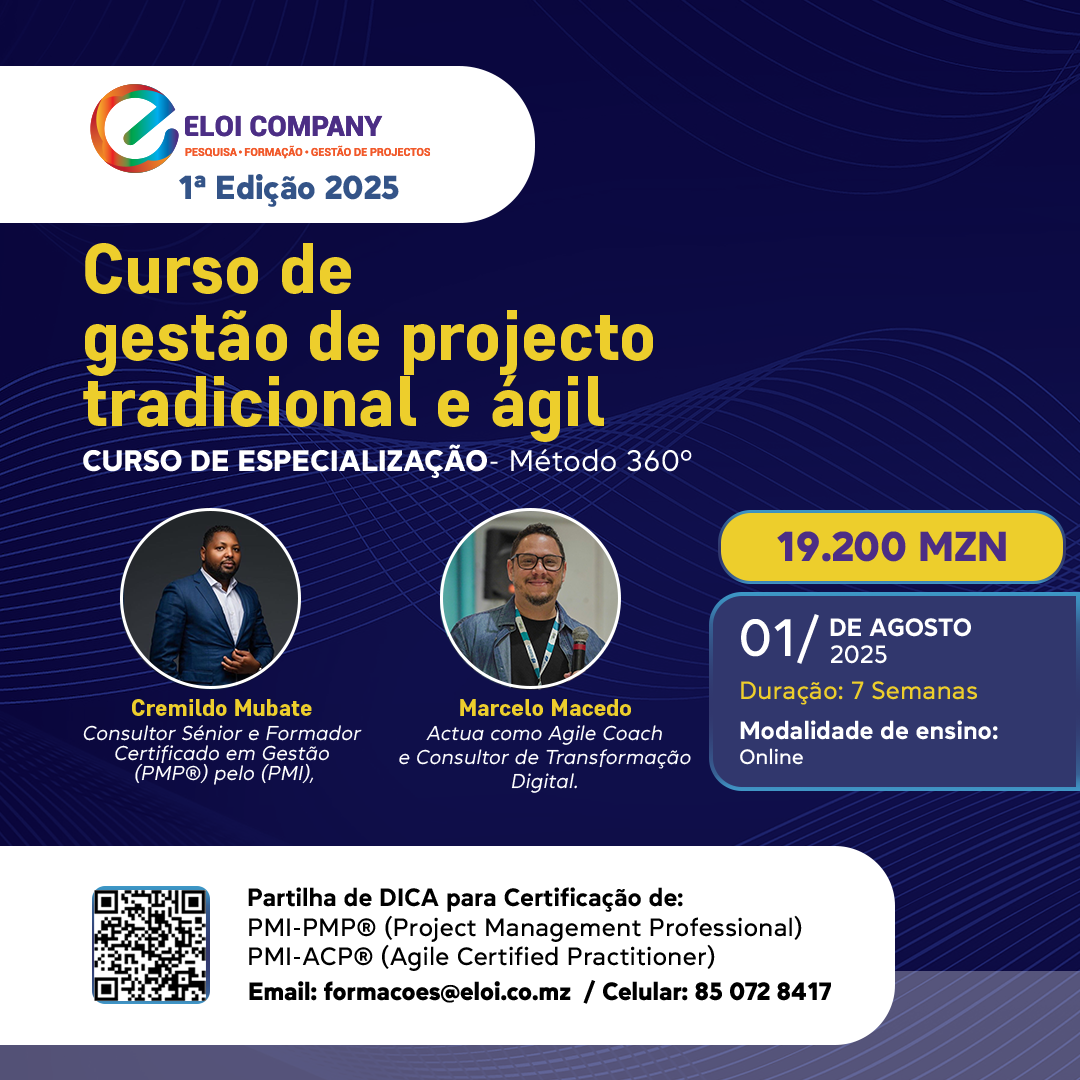 curso de gestão e projecto tradicional e ágil
